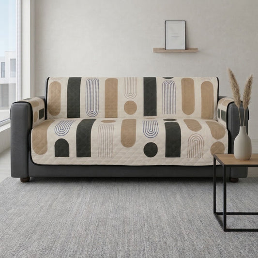 Contemprory Chenile Quilted Sofa Cover