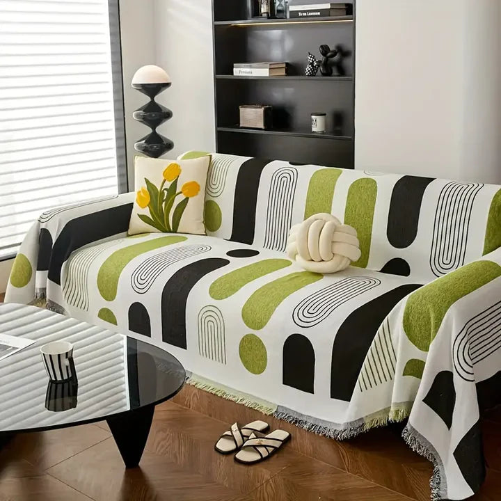 Contemporary Chenille Sofa Cover