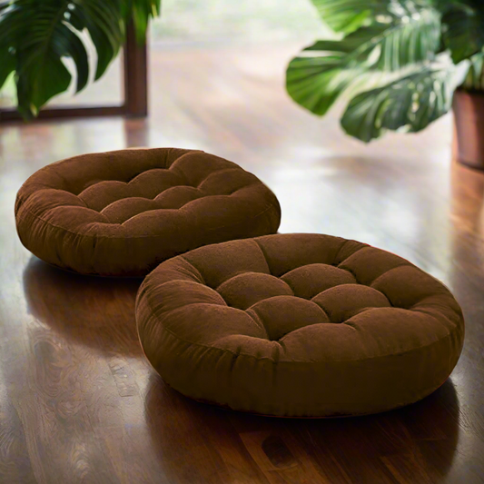 Super Velvet Floor Cushions (Pack of 2)