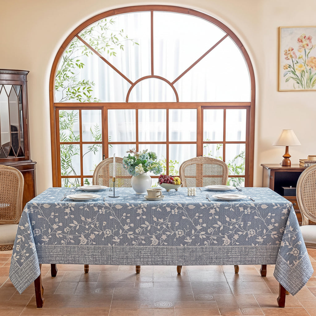 Vintage Sky Floral Table Cover