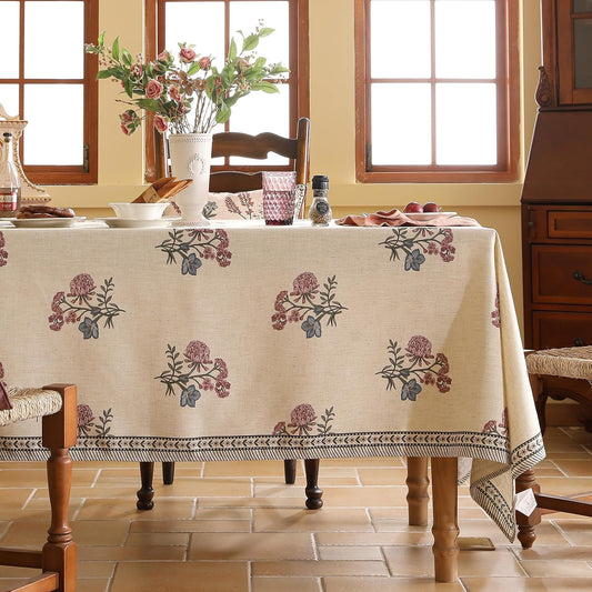 Linen Lattice Table Cover