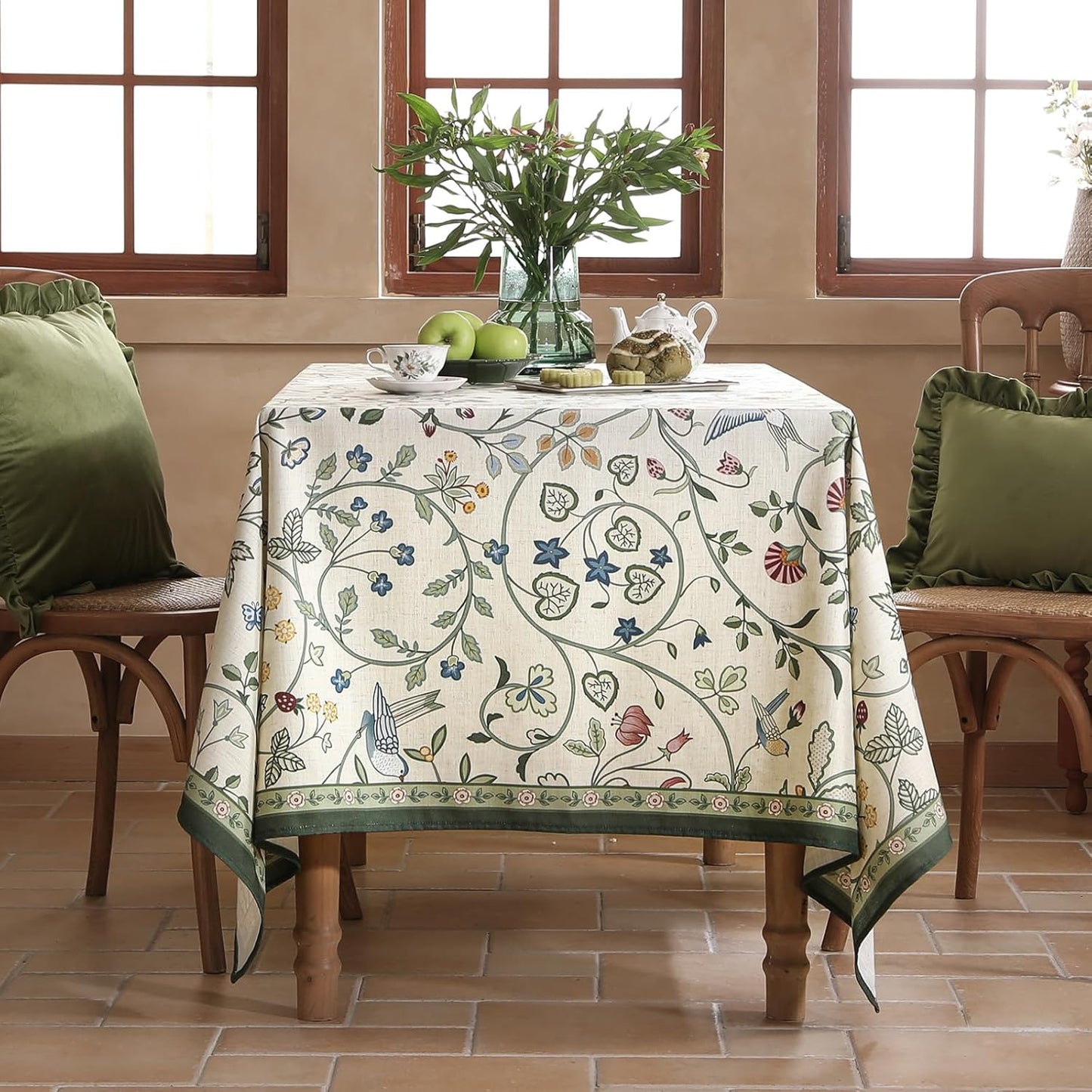 Botanical Print Table Cover