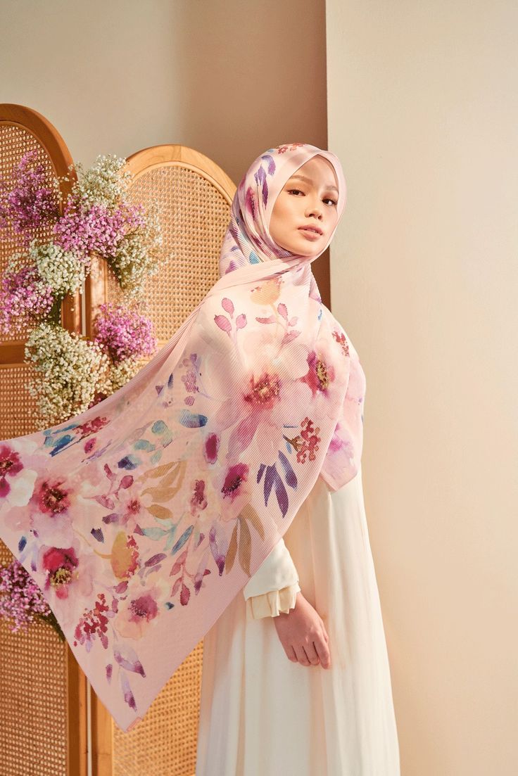 Watercolor Garden Scarf