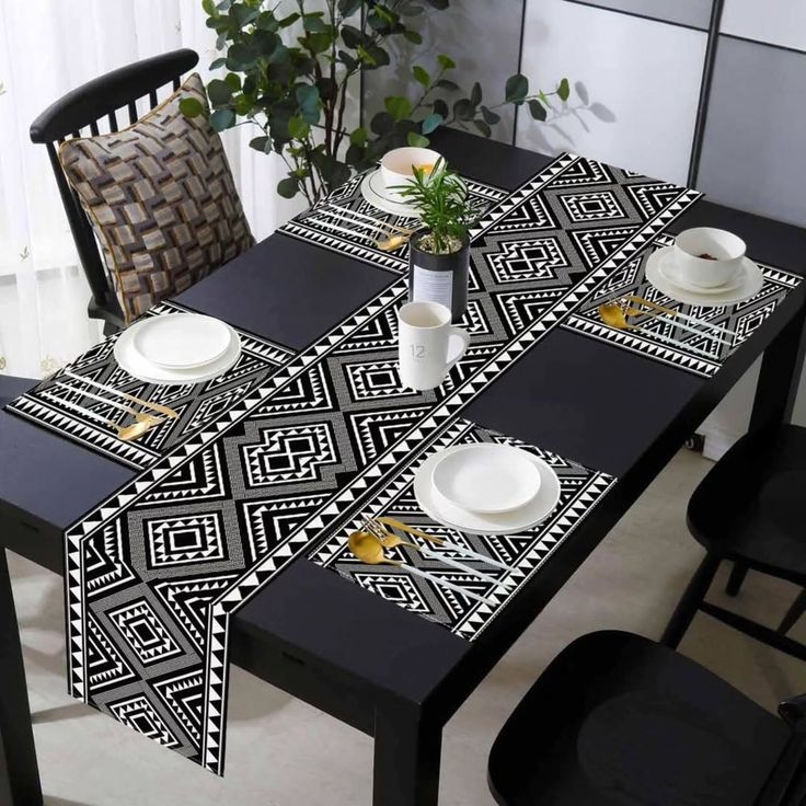 Boho Aztec Table Runner With Mates