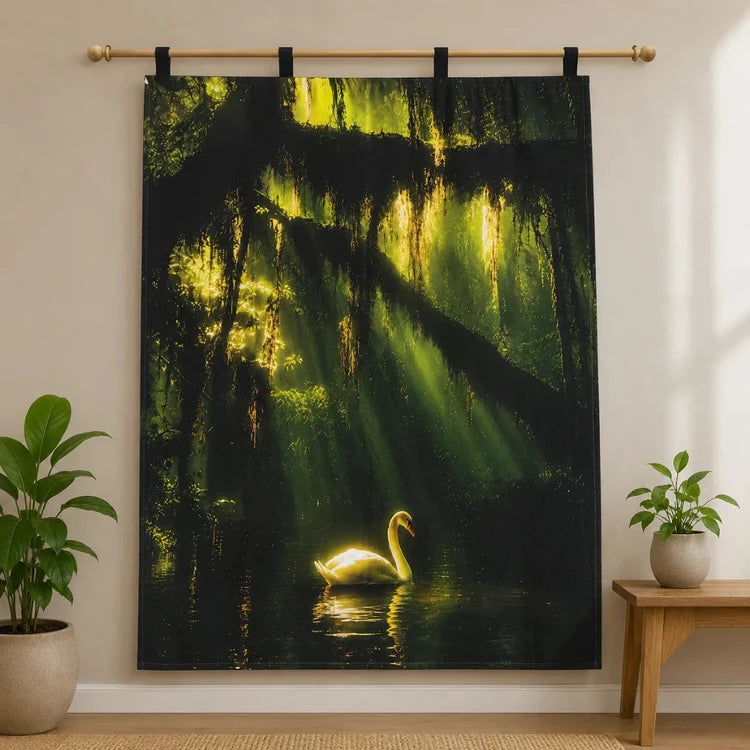 Swan Lake Wall Hanging Tapestry