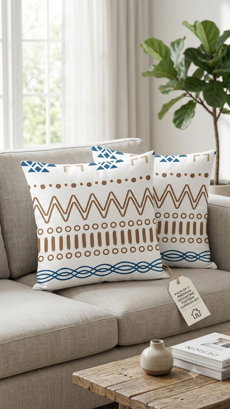 Urban Mosaic Cushion Cover Pack of 2