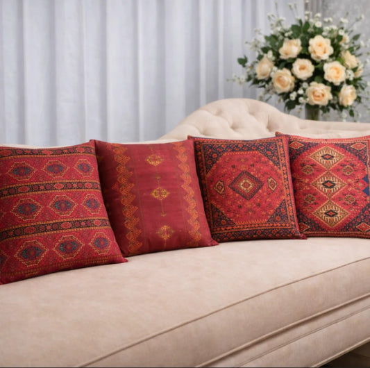 Vintage Boho Cushion Cover Pack of 4