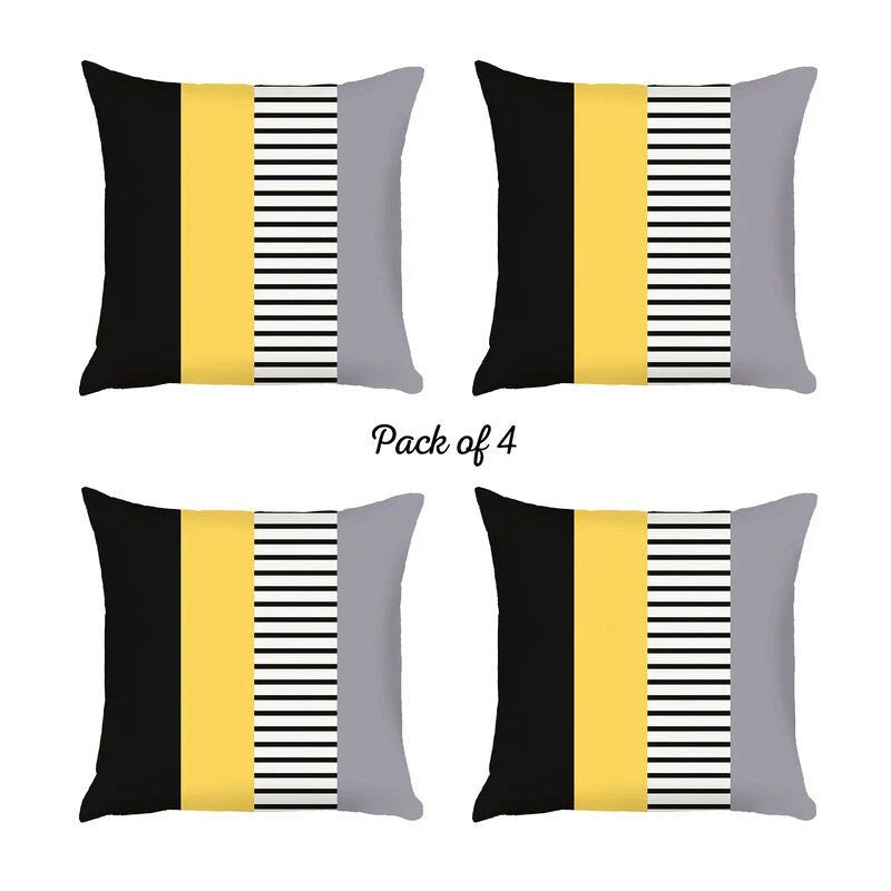 Scandi Geometric Pillow Cover Pack of 4