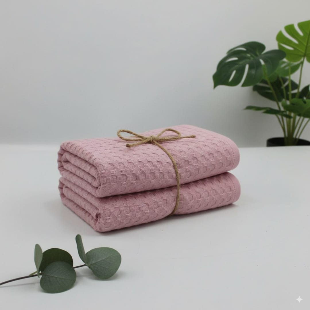 Baby Waffle Blankets Wrap in Neutral Colors