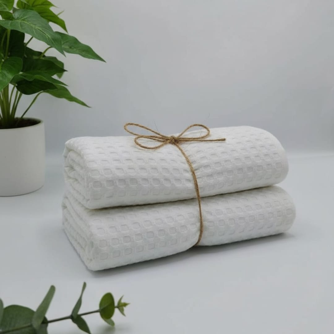 Baby Waffle Blankets Wrap in Neutral Colors
