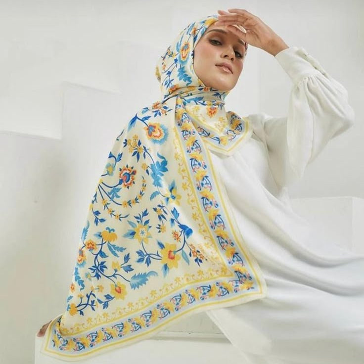 Porcelain Petals Scarf