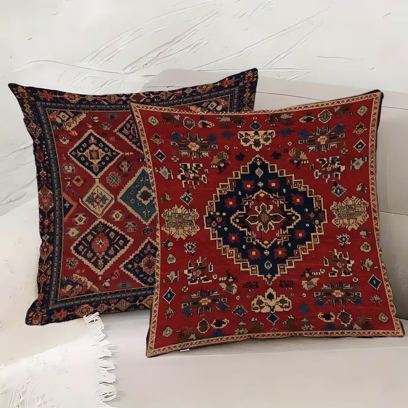 Nomad Crimson Cushion Covers Pack of 2