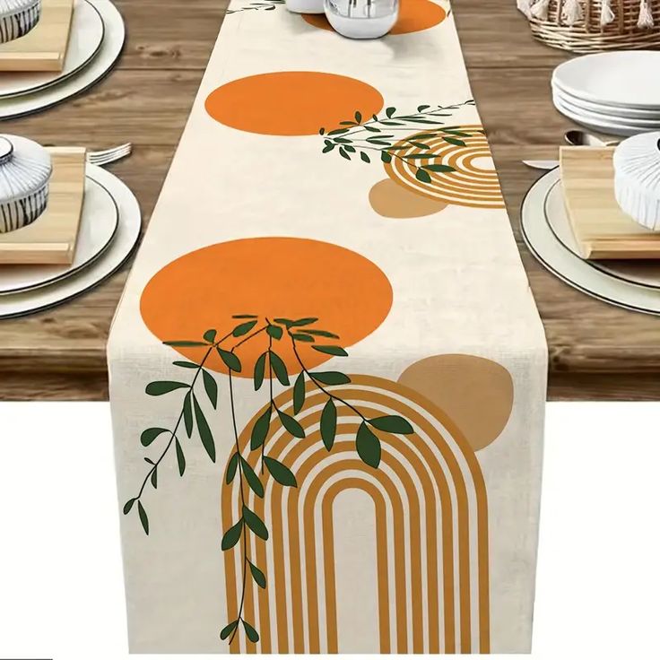 Retro Sun Table Runner
