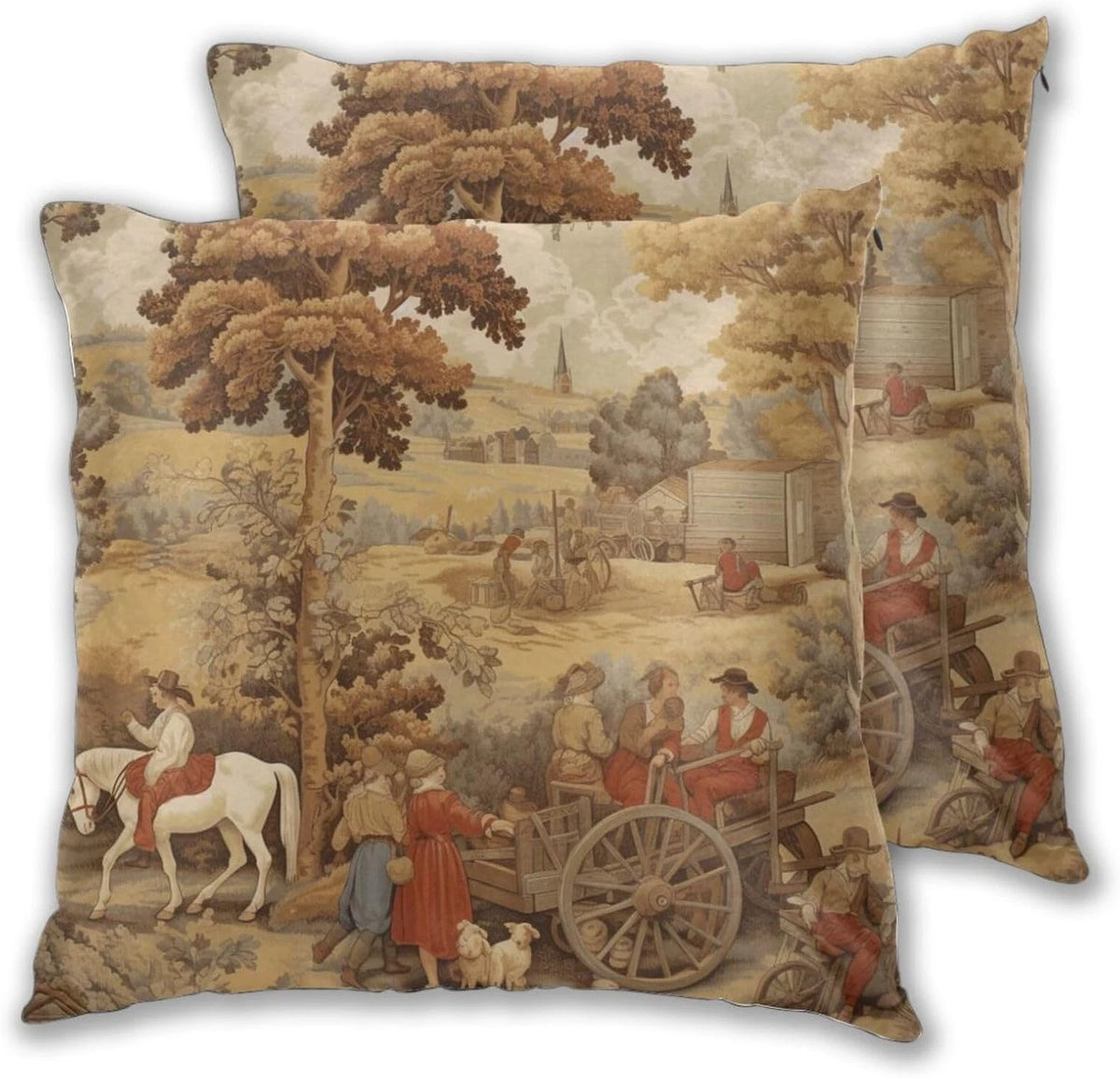 French Countryside Cushion Cover Pack of 2