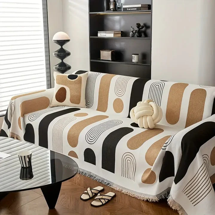 Contemporary Chenille Sofa Cover