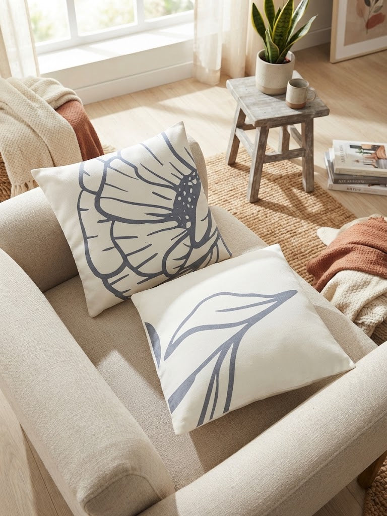 Rich Rose Cushion Cover Pack of 2