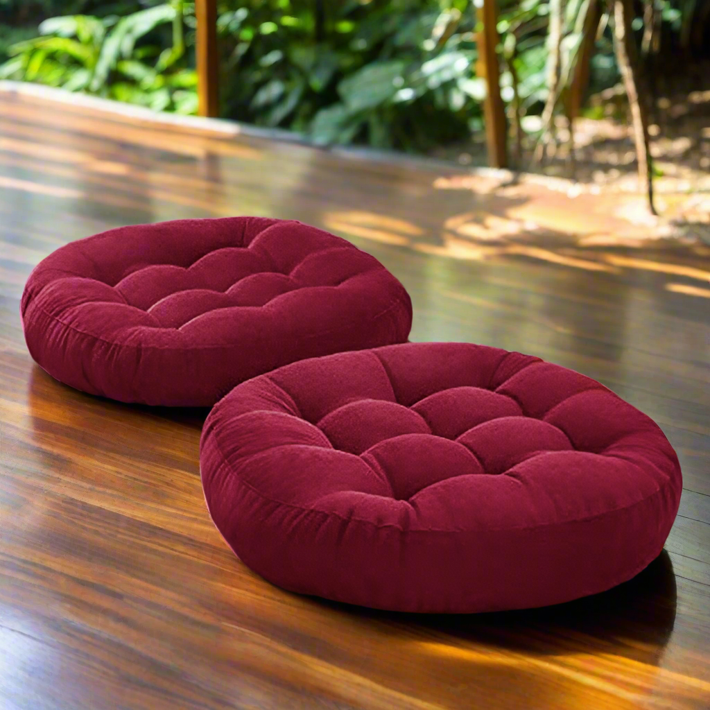 Super Velvet Floor Cushions (Pack of 2)