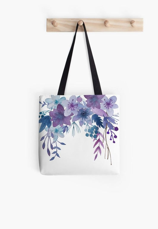 Purple Blossoms Tote Bag