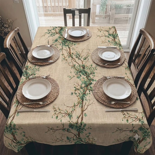 Teal Orchard Table Cover