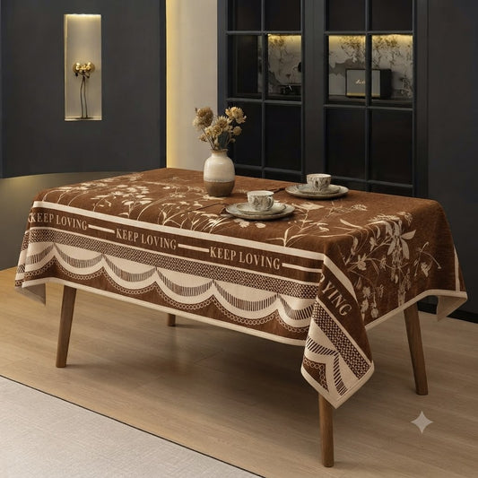 Vintage Chenille Table Cover