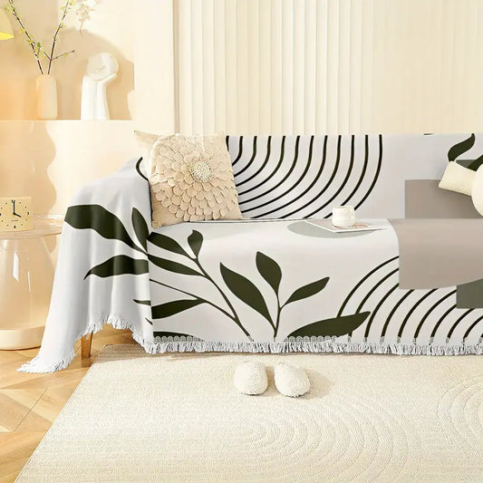 Boho Monstera Sofa Cover