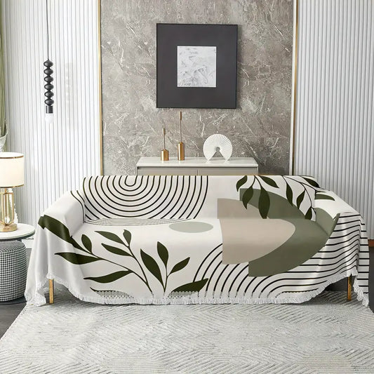 Boho Monstera Sofa Cover