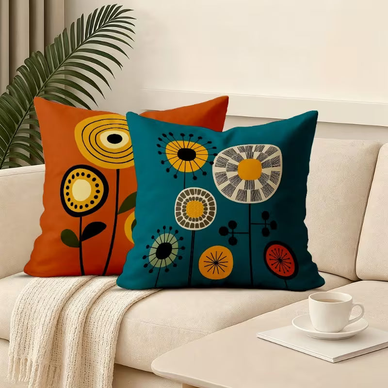 The Atomic Meadow Cushion Covers Pack of 2