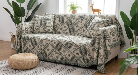Hundred Dollar Bill Sofa Cover