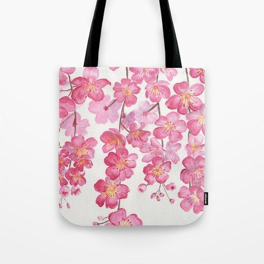 Pink Blossoms Tote Bags