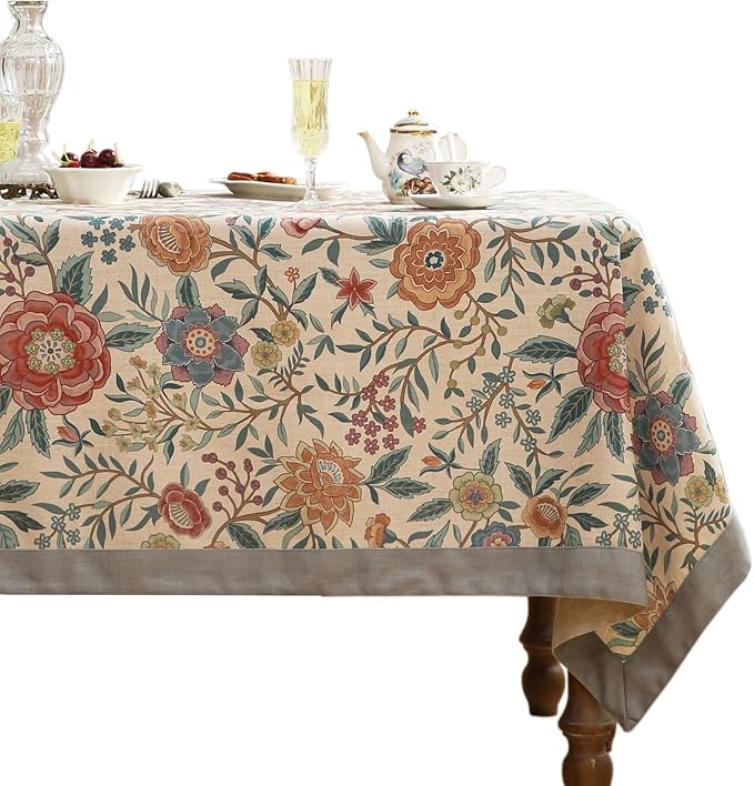 Vintage  Floral Table Cover