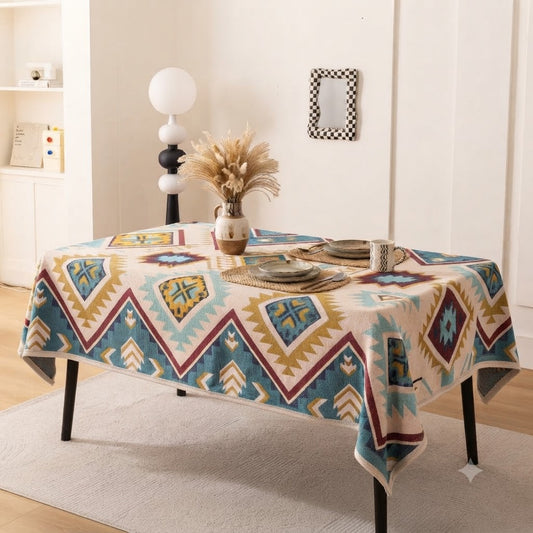 Colorful Geometric Table Cover