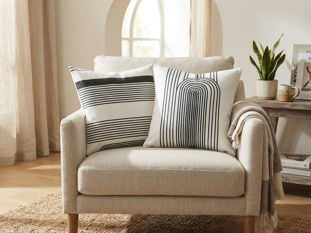 Nordic Line Cushion Cover Pack of 2