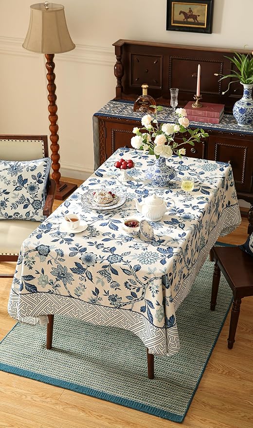 Mediterranean Blue Table Cover