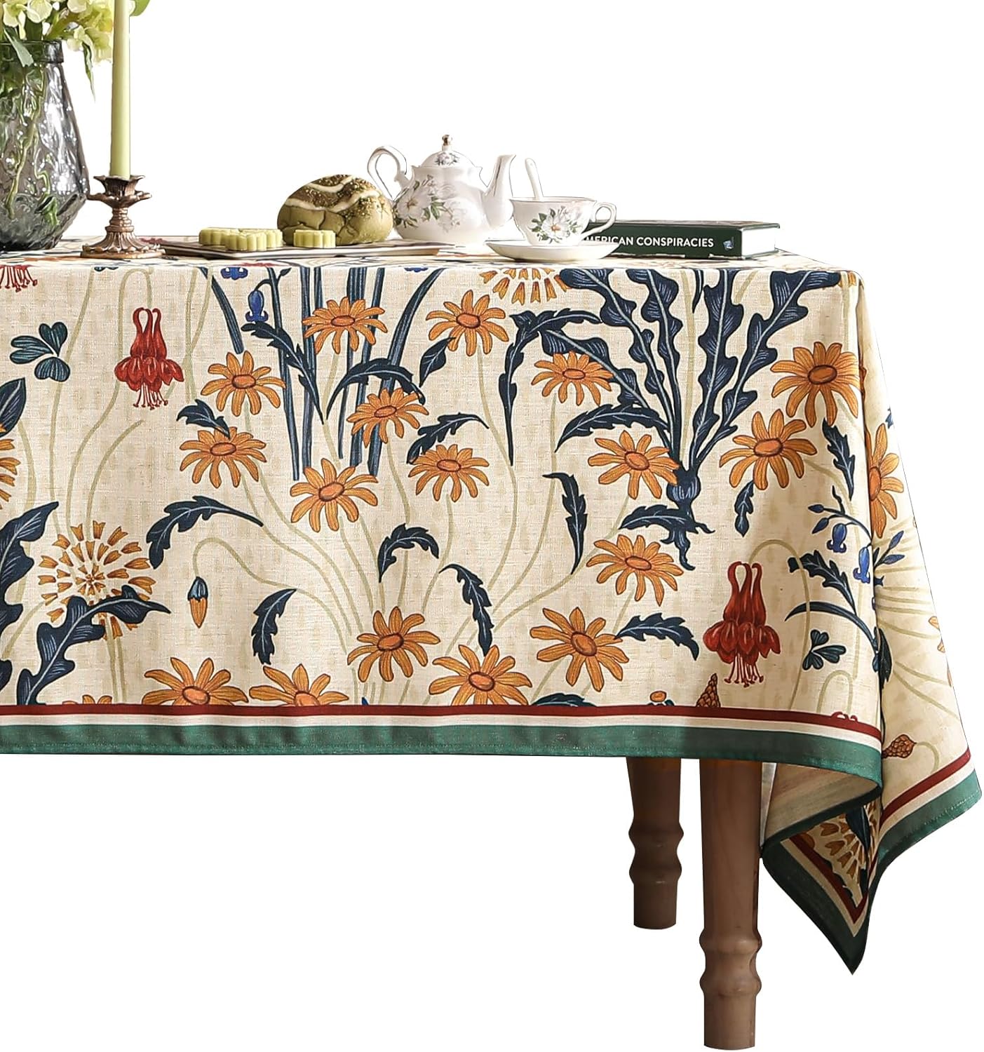 Artistic Botanical Table Cover