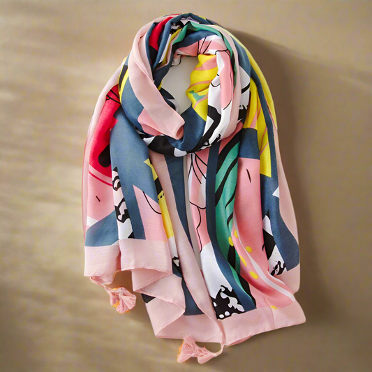 Blush & Blue Rhapsody Scarf
