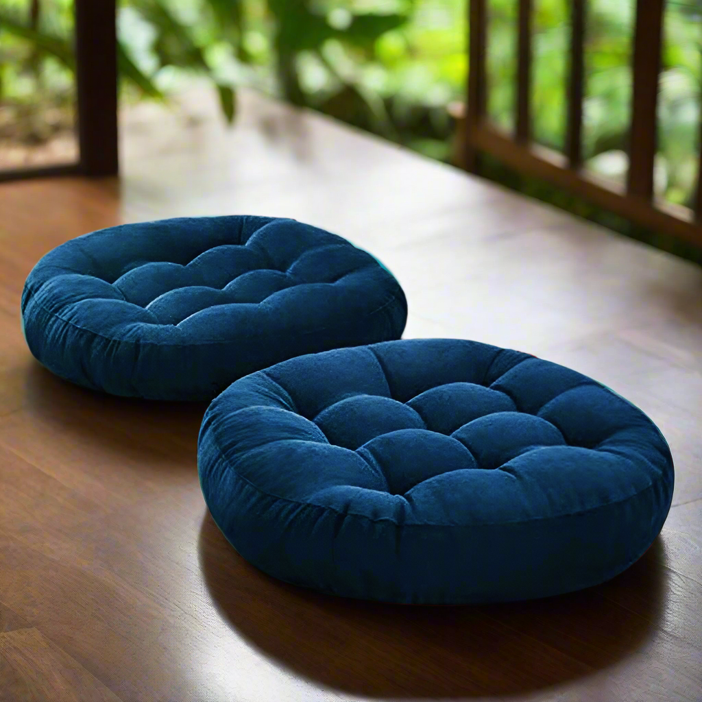Super Velvet Floor Cushions (Pack of 2)