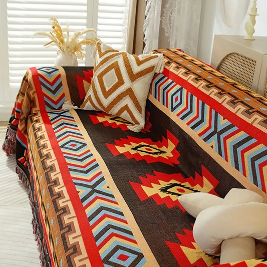 African Terracotta Sofa Cover