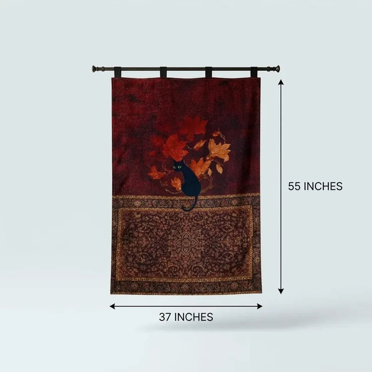 Shadow Cat Wall Hanging Tapestry