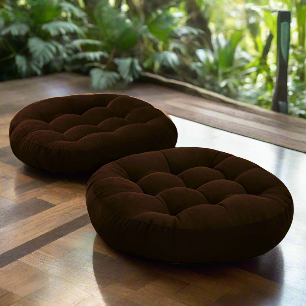 Super Velvet Floor Cushions (Pack of 2)