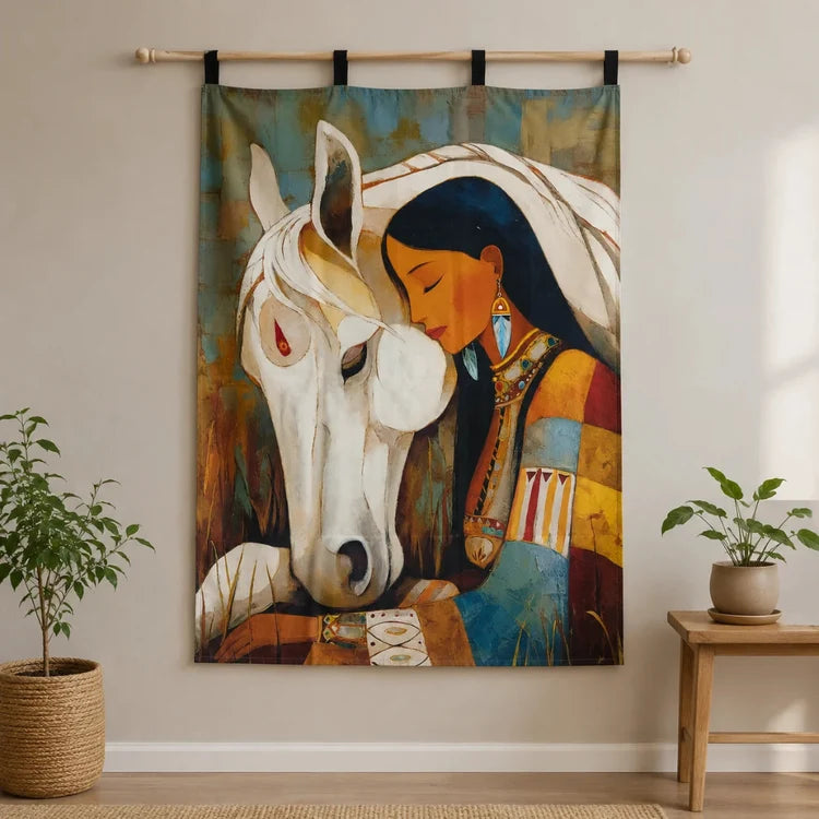 Equine Maiden Wall Hanging Tapestry