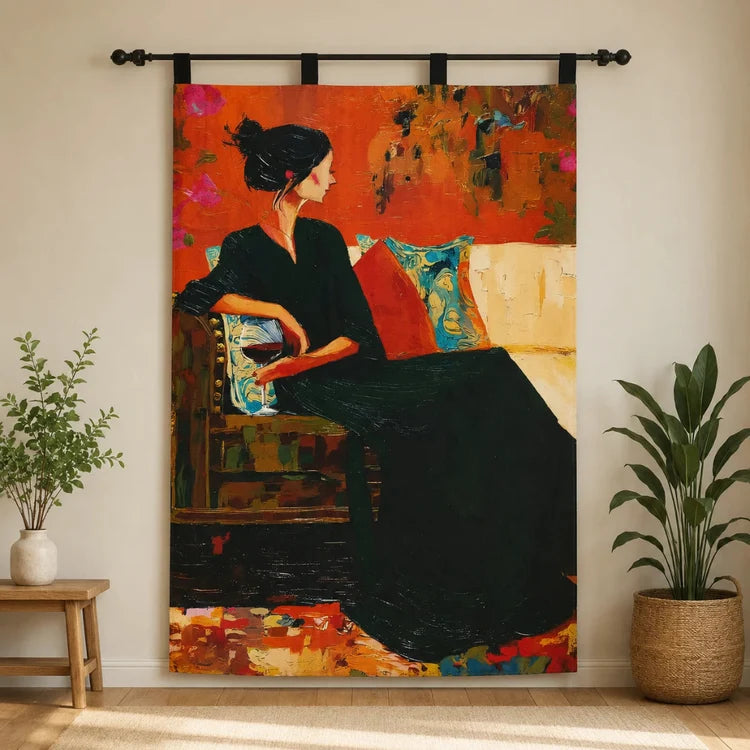 Vintage Lounge Wall Hanging Tapestry