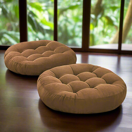 Super Velvet Floor Cushions (Pack of 2)