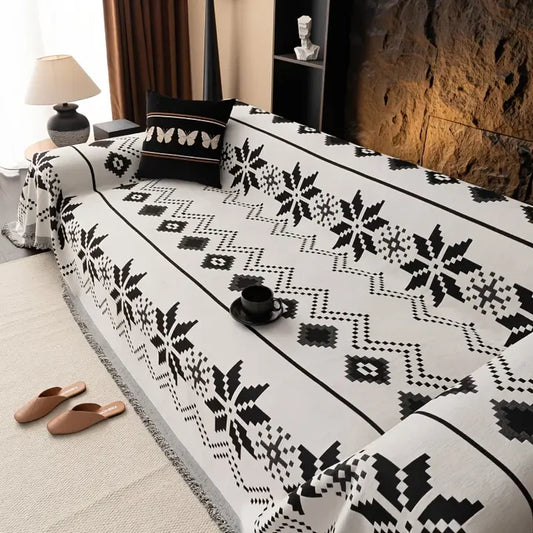 Luxurious Bohemian Style Chenille Sofa Cover
