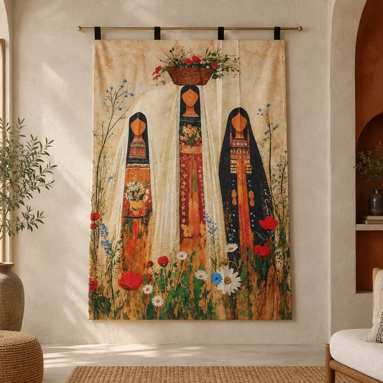 Indigenous Women Wall Hanging Tapestry