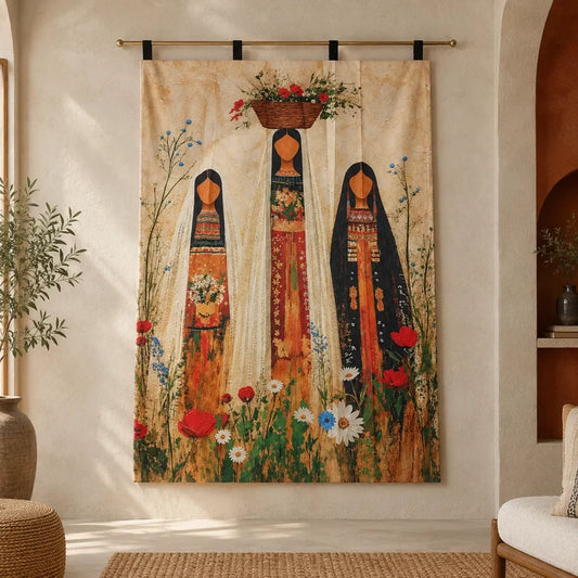 Indigenous Women Wall Hanging Tapestry