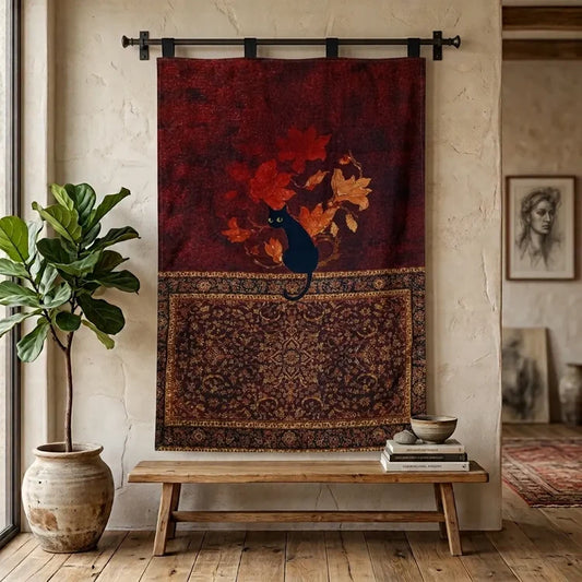 Shadow Cat Wall Hanging Tapestry