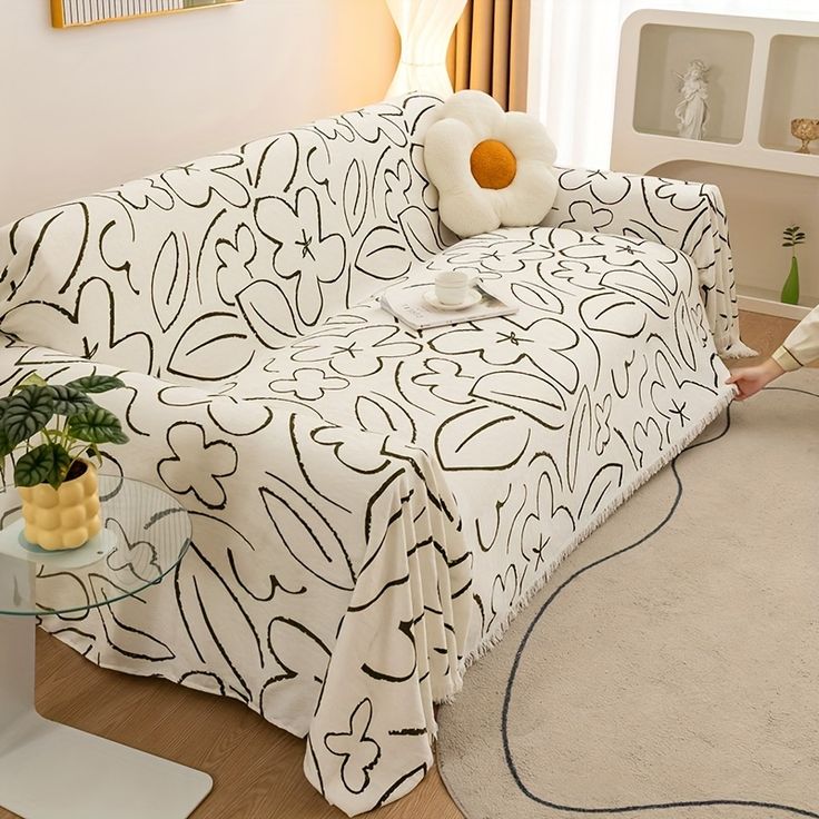 Gental Leaves Sofa Cover