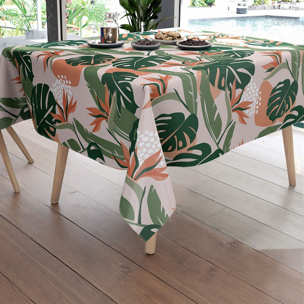 Tropical Terracotta Table Cover