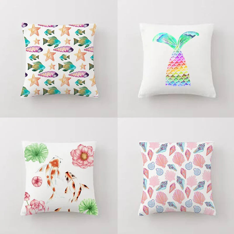 Water Life Cushion Covers Pack of 4