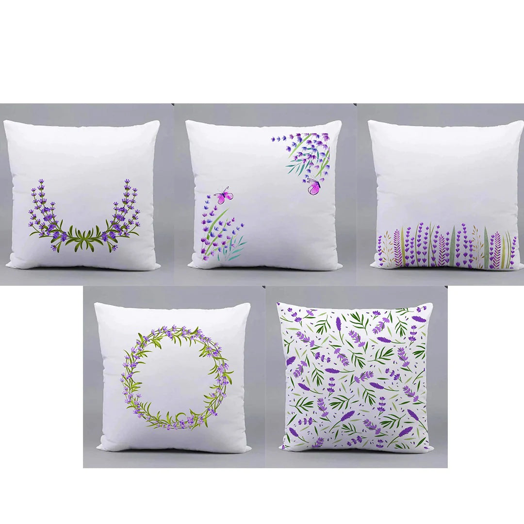 Flowery Crown Cushion Covers Pack of 5